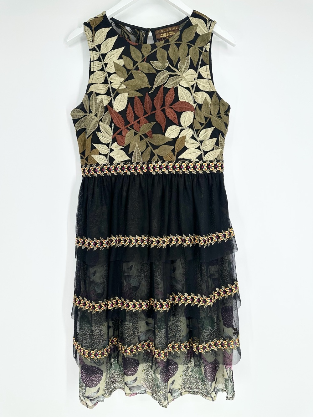 Anthropologie Varun Bahl Embroidered Vigne Dress - Picture 4 of 16